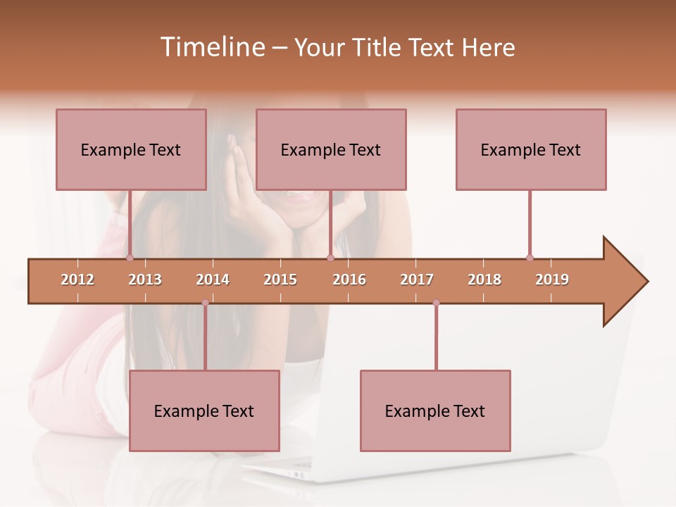 Young Technology Female PowerPoint Template