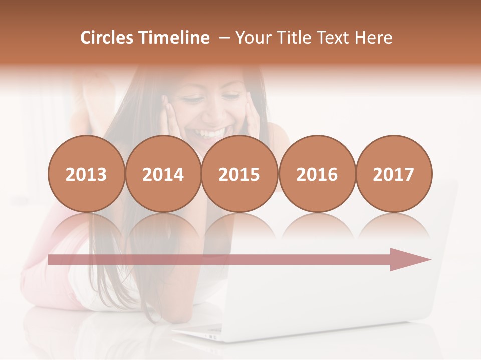 Young Technology Female PowerPoint Template