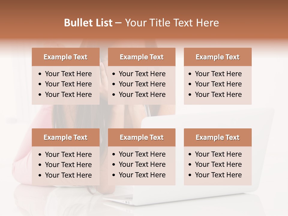 Young Technology Female PowerPoint Template