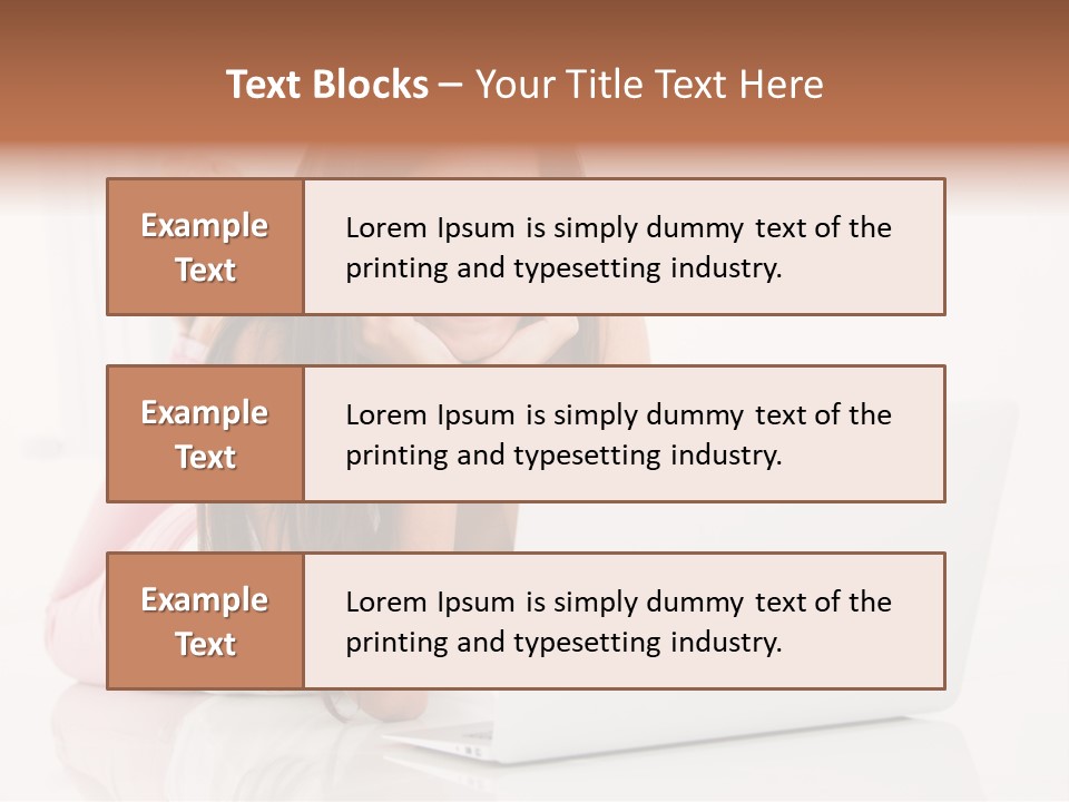 Young Technology Female PowerPoint Template