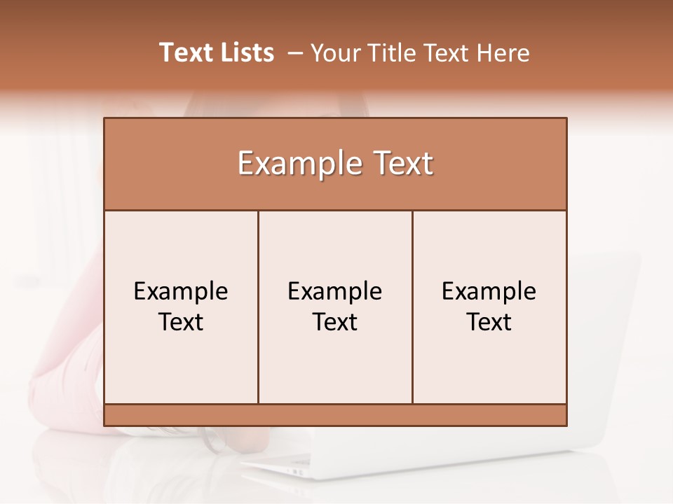 Young Technology Female PowerPoint Template