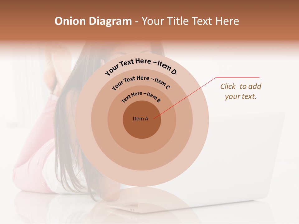 Young Technology Female PowerPoint Template