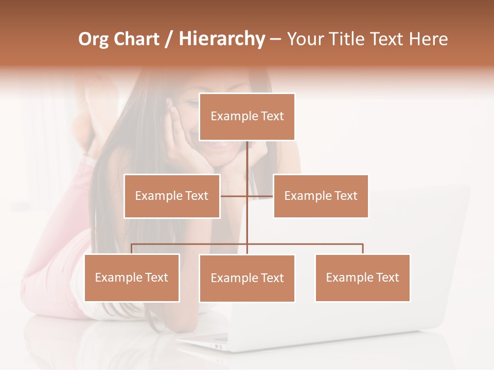 Young Technology Female PowerPoint Template