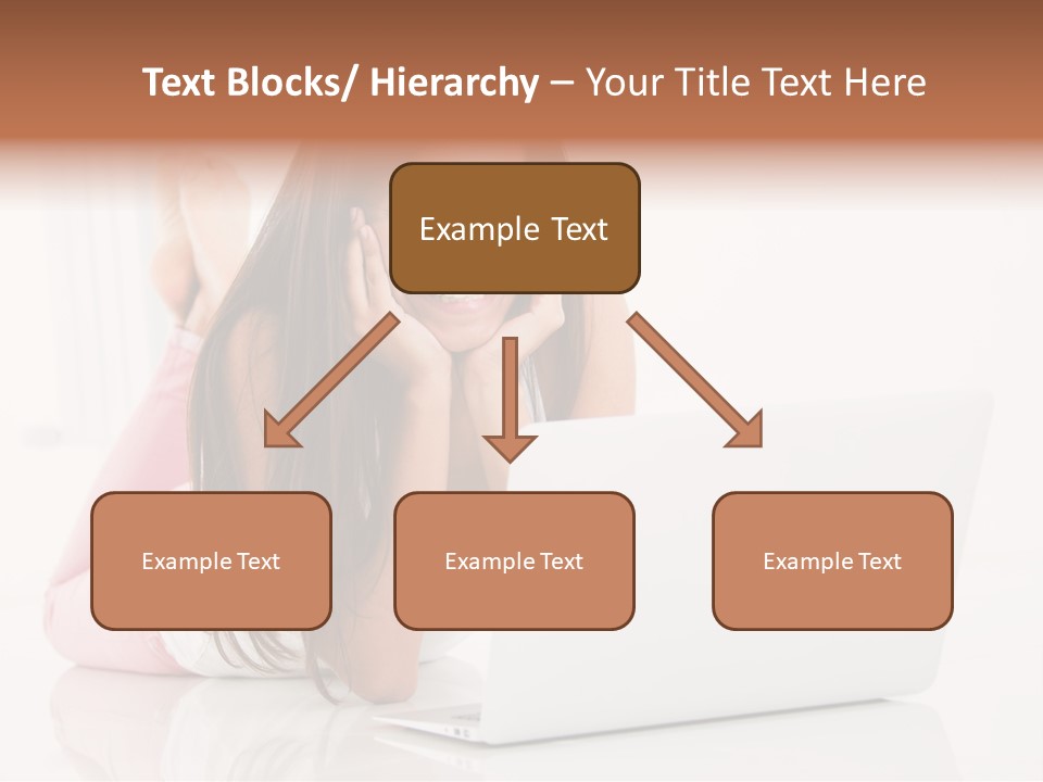 Young Technology Female PowerPoint Template
