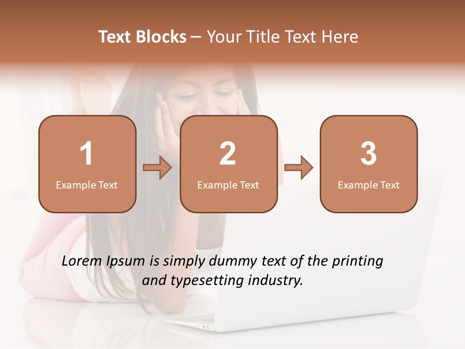 Young Technology Female PowerPoint Template