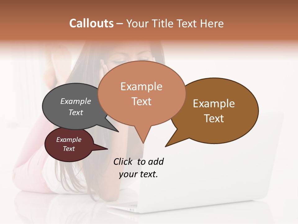 Young Technology Female PowerPoint Template