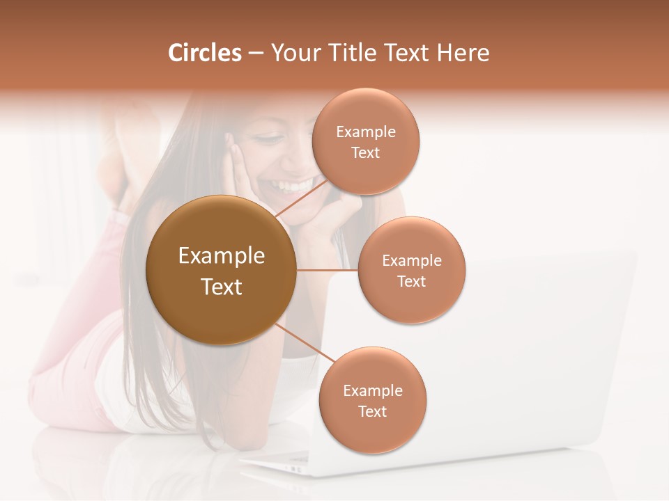 Young Technology Female PowerPoint Template