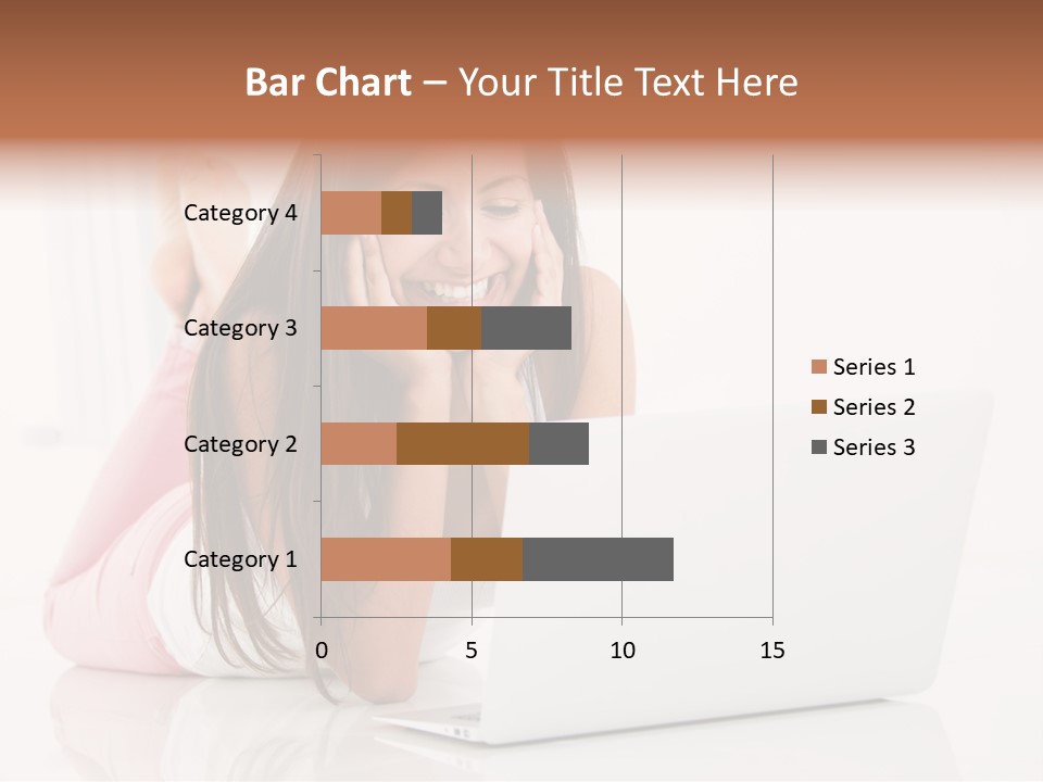 Young Technology Female PowerPoint Template