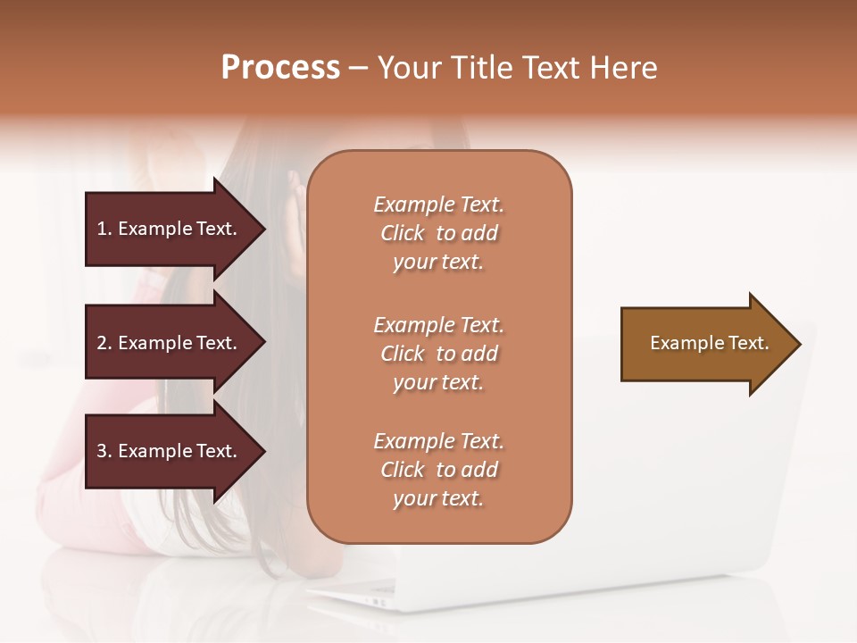 Young Technology Female PowerPoint Template