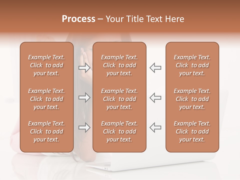 Young Technology Female PowerPoint Template