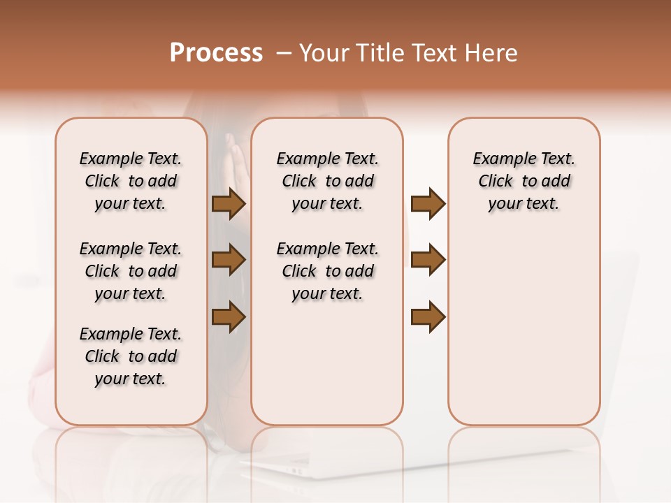 Young Technology Female PowerPoint Template