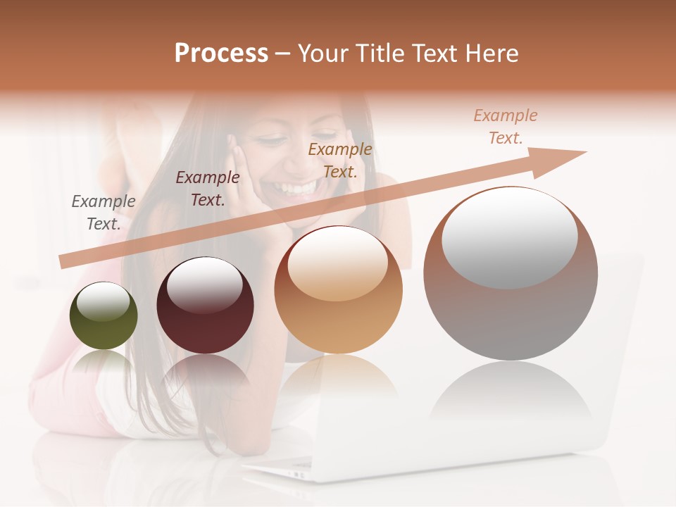 Young Technology Female PowerPoint Template
