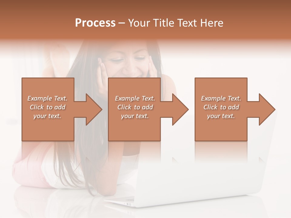 Young Technology Female PowerPoint Template