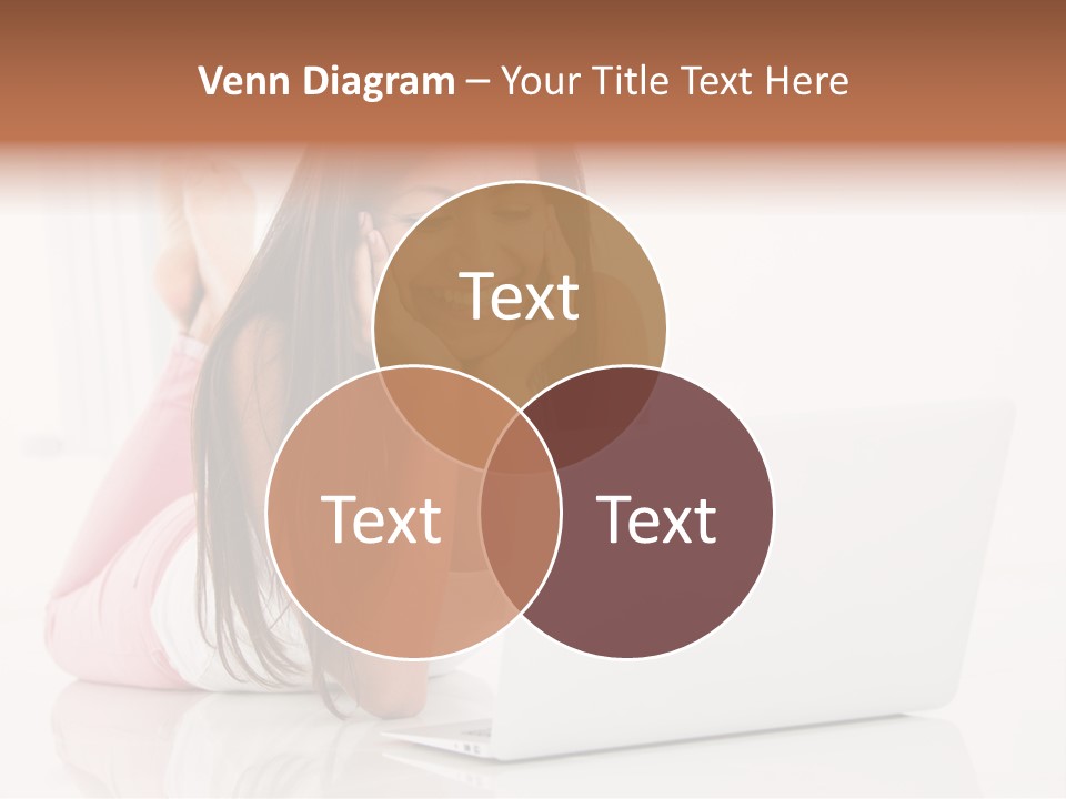 Young Technology Female PowerPoint Template