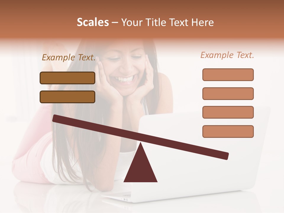 Young Technology Female PowerPoint Template
