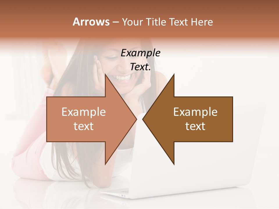 Young Technology Female PowerPoint Template