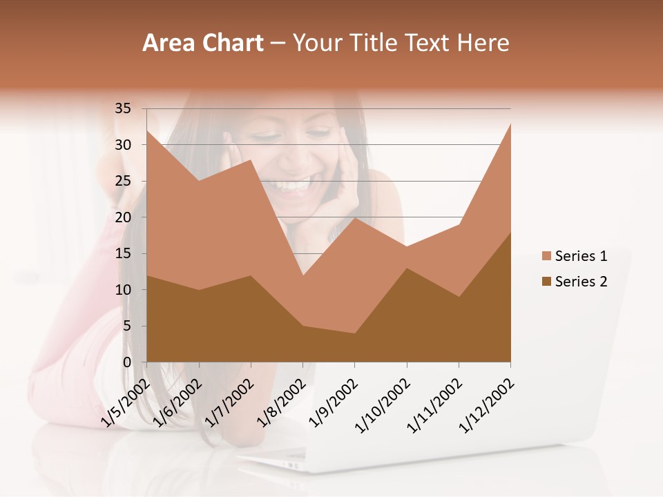 Young Technology Female PowerPoint Template