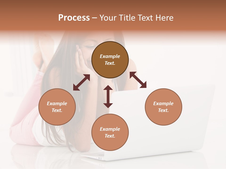 Young Technology Female PowerPoint Template