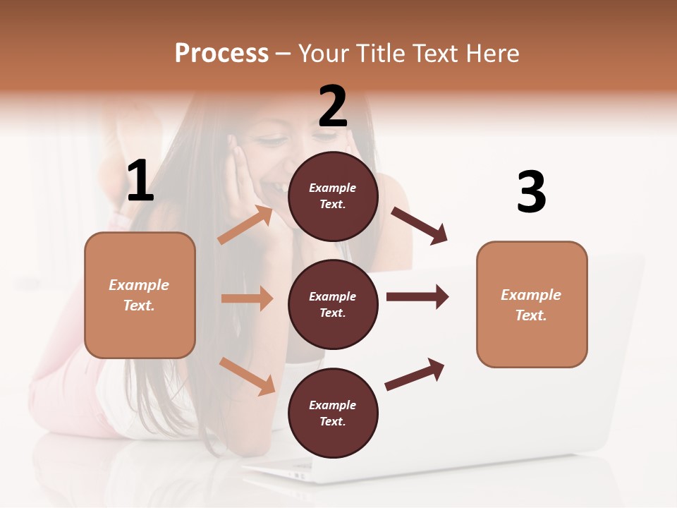 Young Technology Female PowerPoint Template