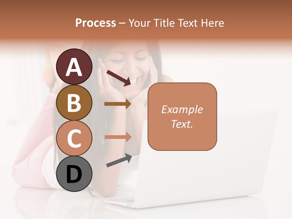 Young Technology Female PowerPoint Template