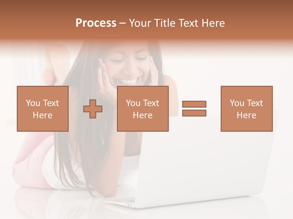 Young Technology Female PowerPoint Template