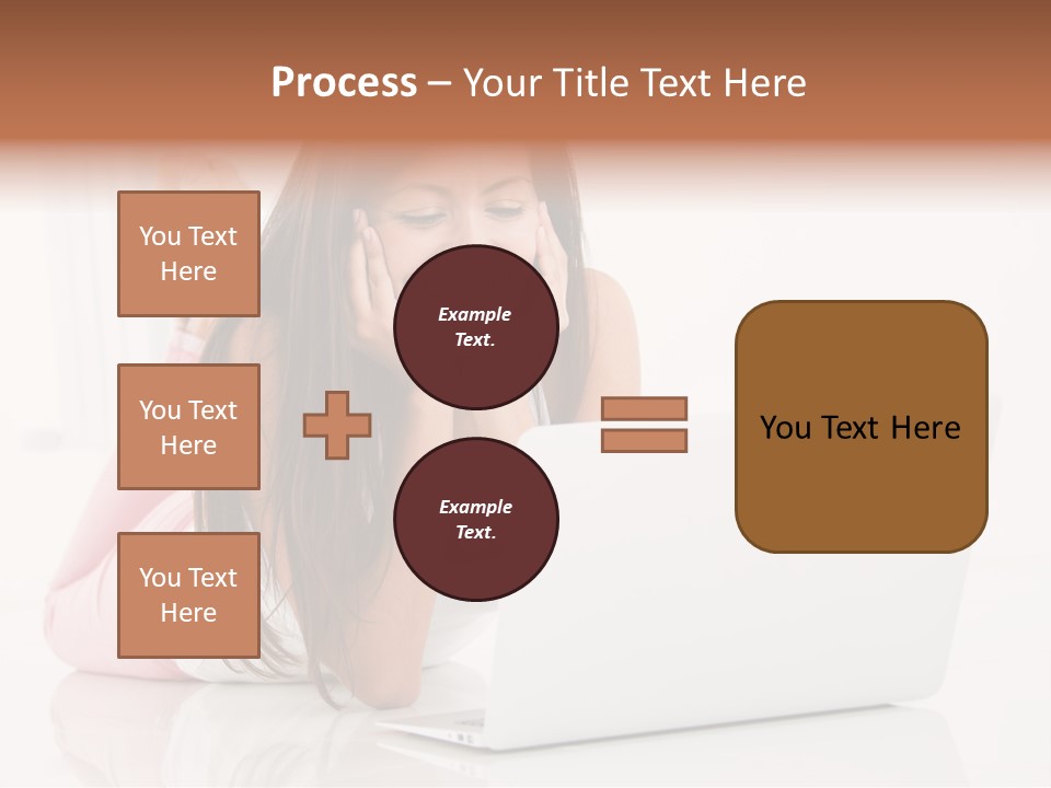 Young Technology Female PowerPoint Template