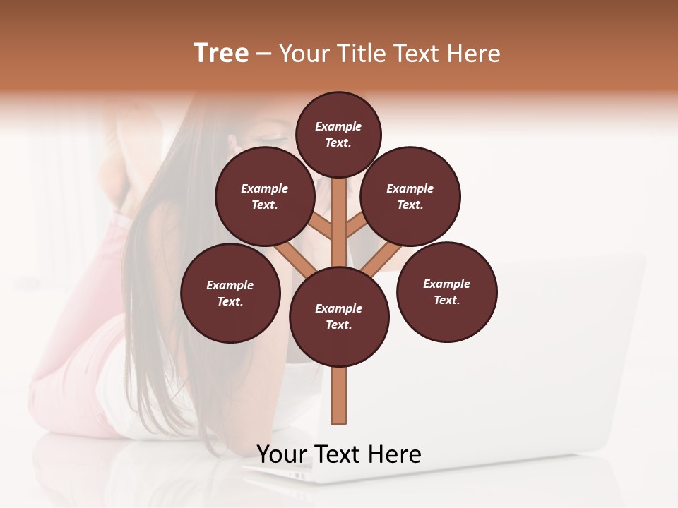 Young Technology Female PowerPoint Template
