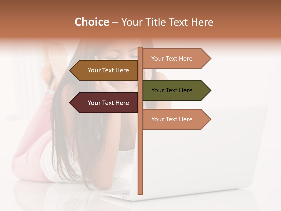 Young Technology Female PowerPoint Template