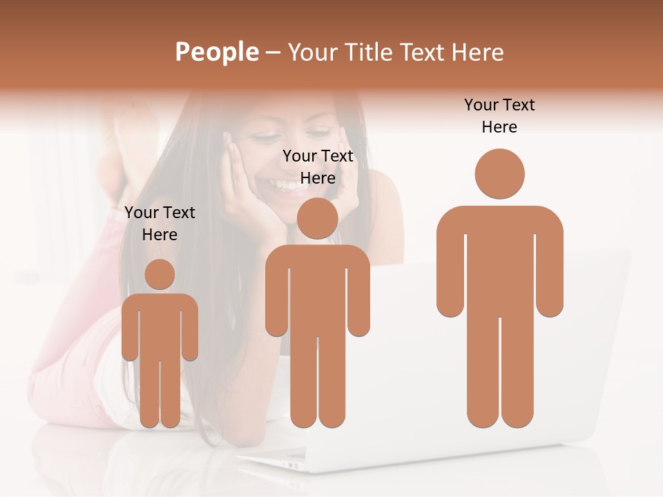 Young Technology Female PowerPoint Template