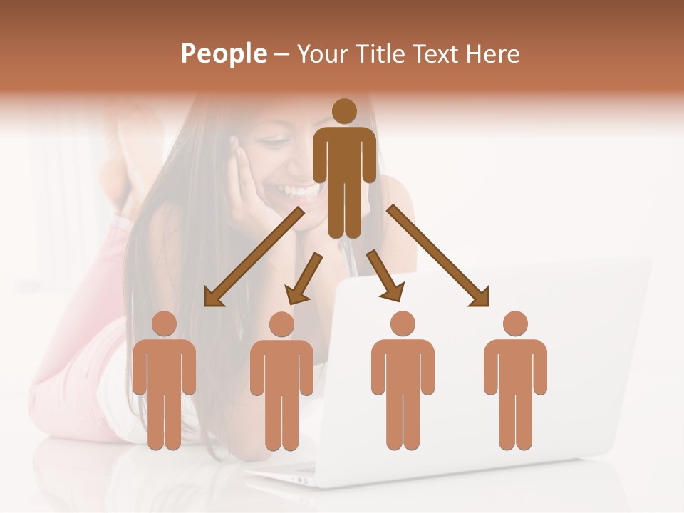 Young Technology Female PowerPoint Template