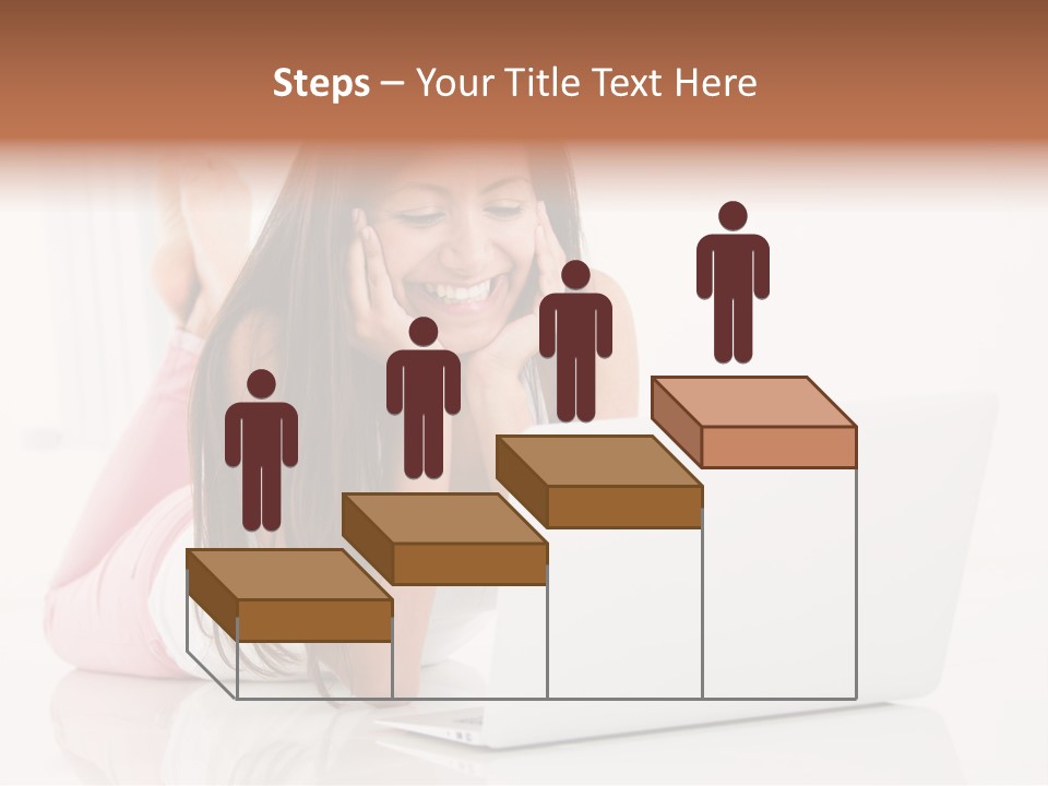 Young Technology Female PowerPoint Template
