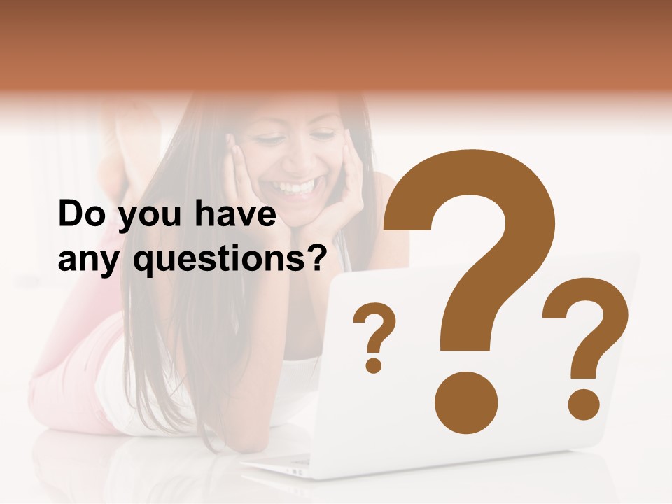 Young Technology Female PowerPoint Template