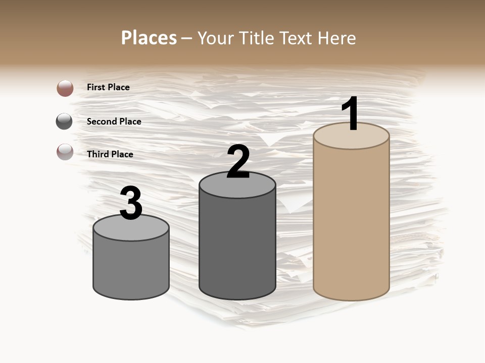 Excess Blank Background PowerPoint Template