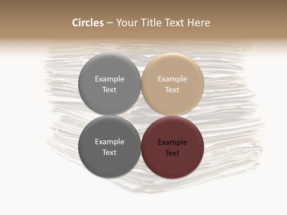 Excess Blank Background PowerPoint Template