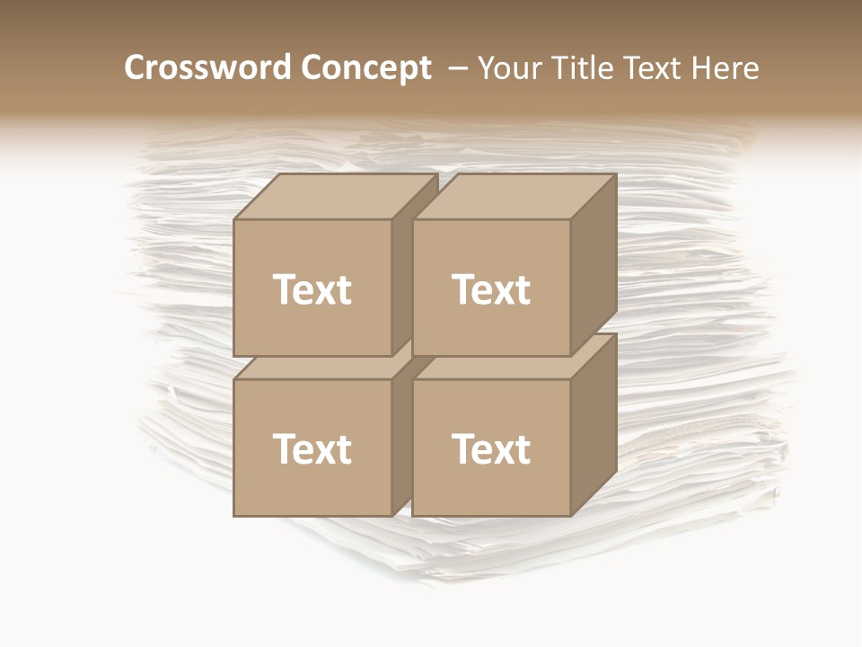 Excess Blank Background PowerPoint Template