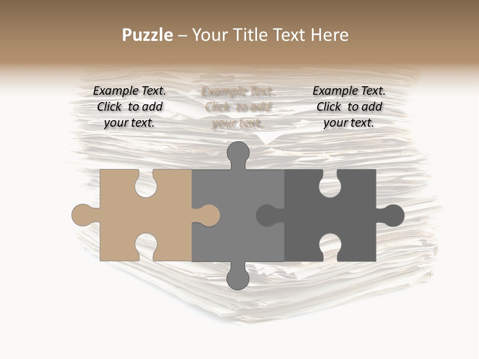 Excess Blank Background PowerPoint Template