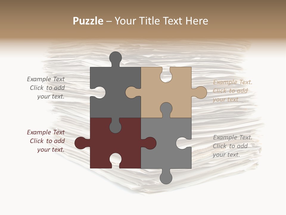 Excess Blank Background PowerPoint Template