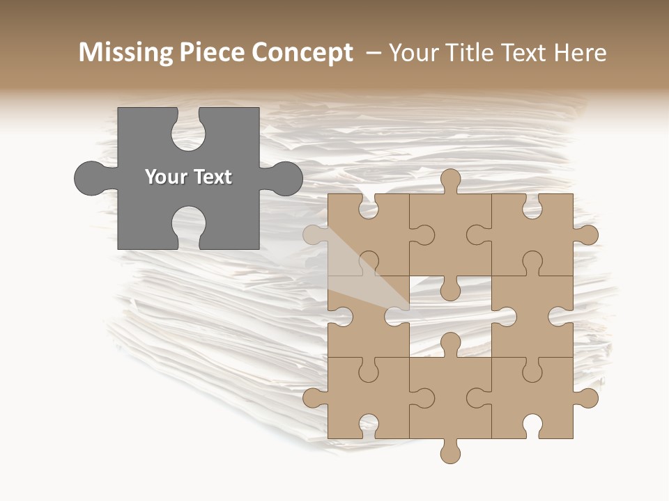 Excess Blank Background PowerPoint Template