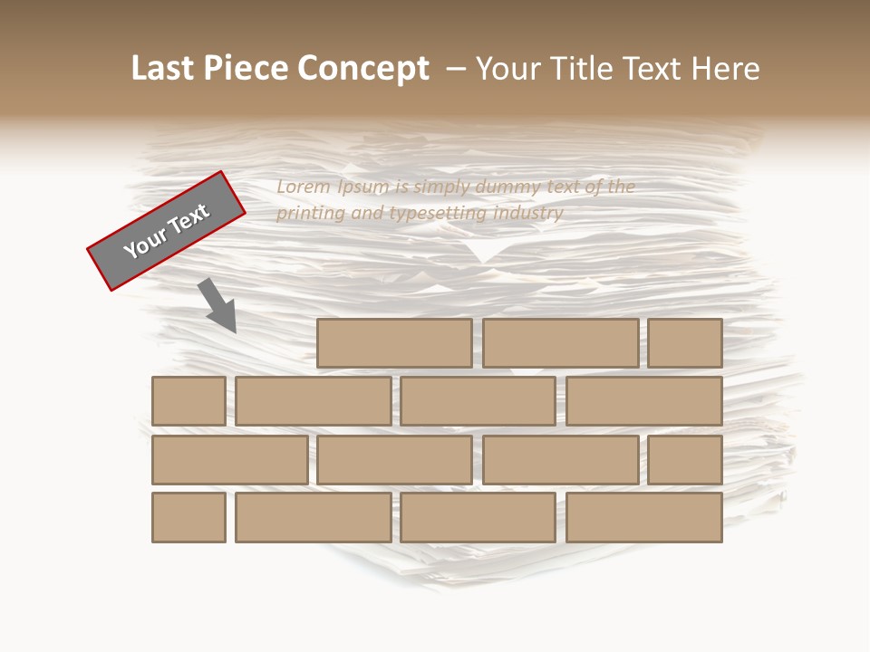Excess Blank Background PowerPoint Template