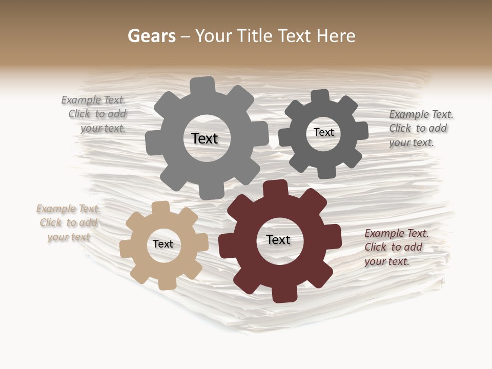 Excess Blank Background PowerPoint Template