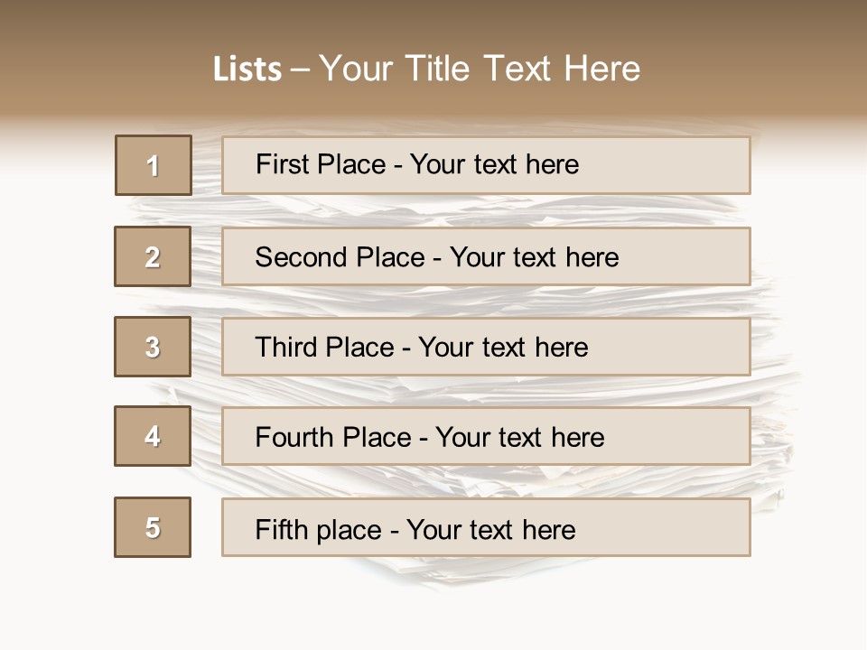 Excess Blank Background PowerPoint Template