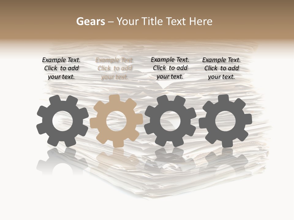 Excess Blank Background PowerPoint Template