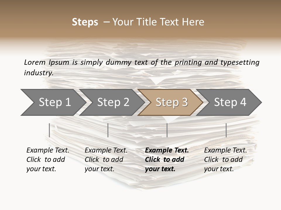 Excess Blank Background PowerPoint Template