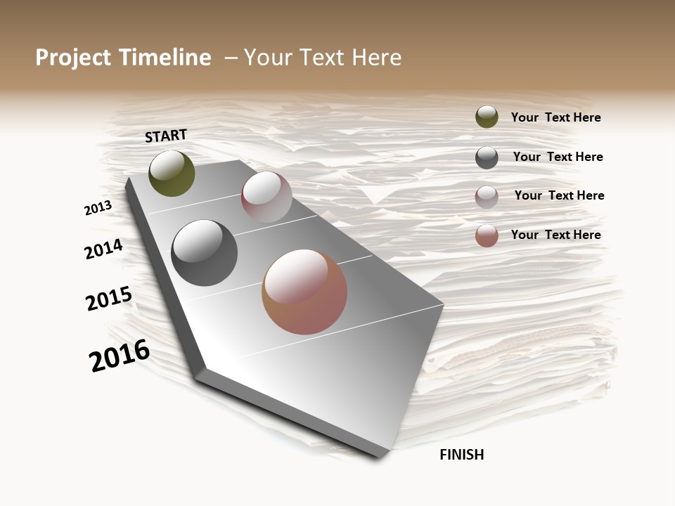 Excess Blank Background PowerPoint Template