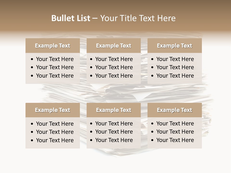 Excess Blank Background PowerPoint Template