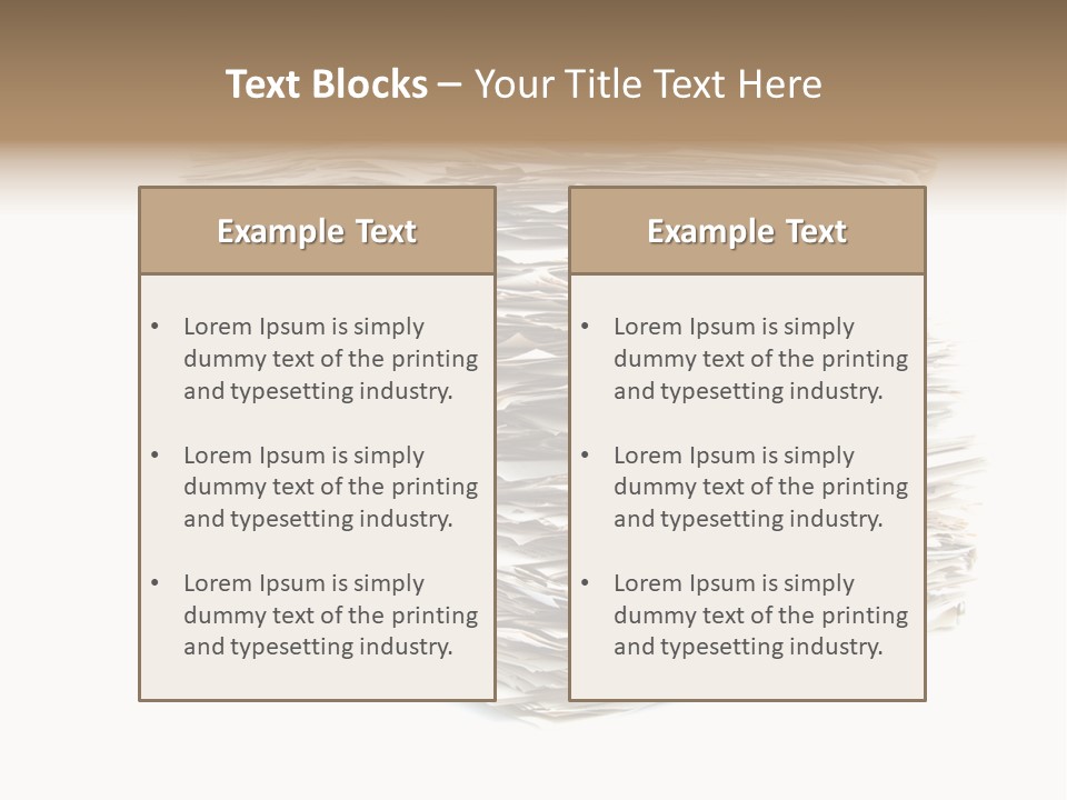 Excess Blank Background PowerPoint Template