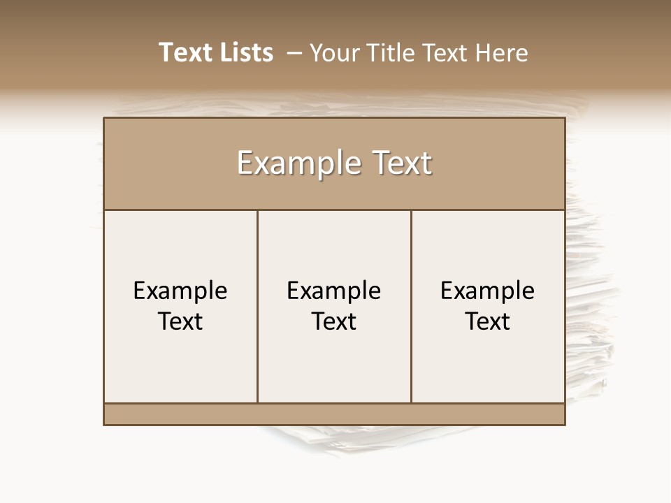 Excess Blank Background PowerPoint Template