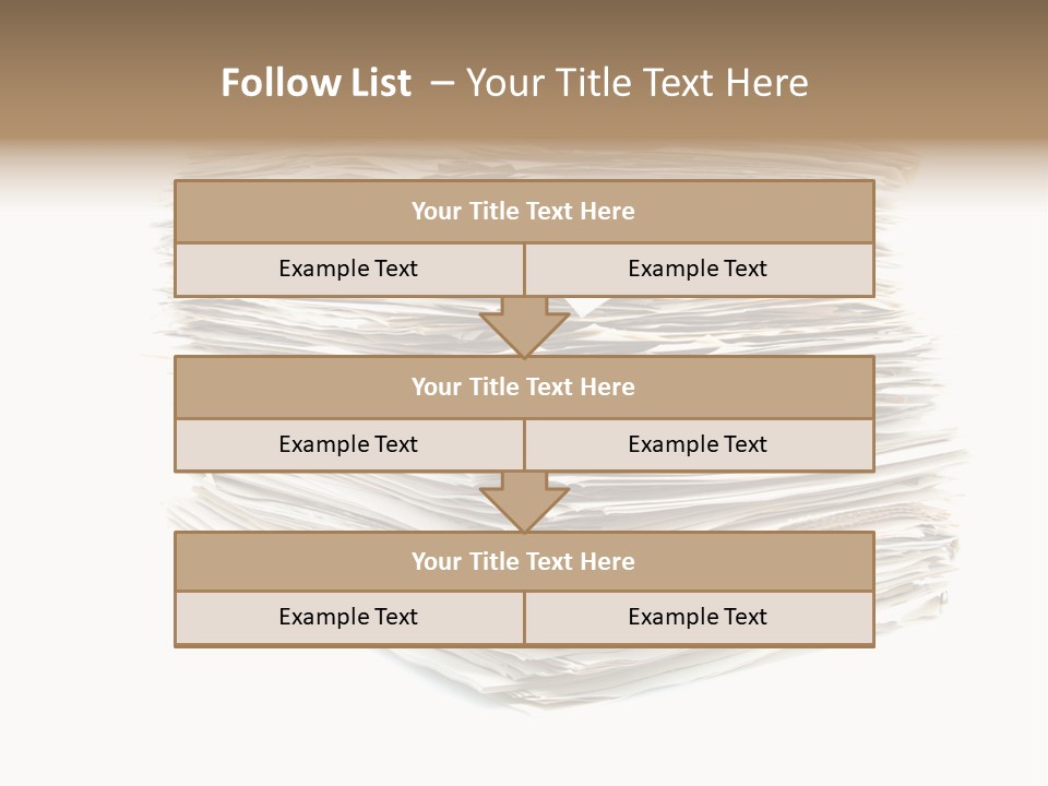 Excess Blank Background PowerPoint Template