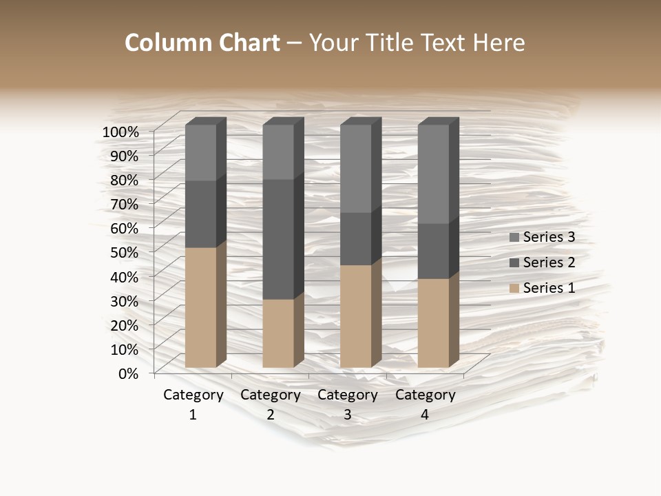 Excess Blank Background PowerPoint Template
