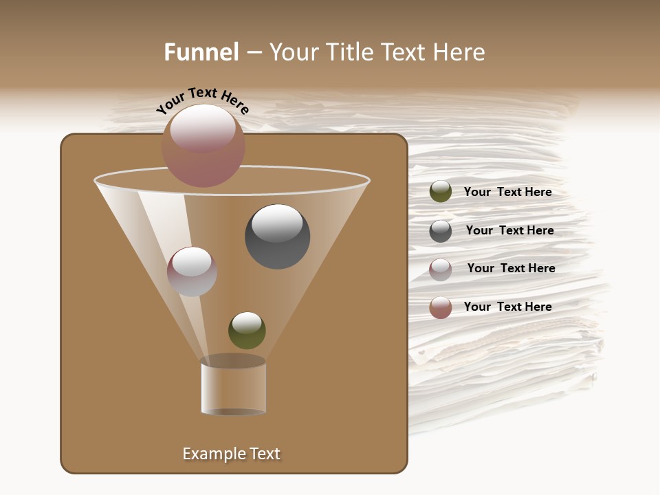 Excess Blank Background PowerPoint Template